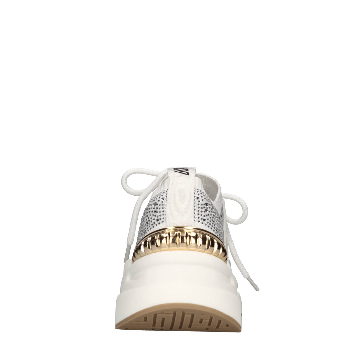 Sneakers in pelle e tessuto 