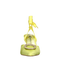 Décolleté slingback in raso 