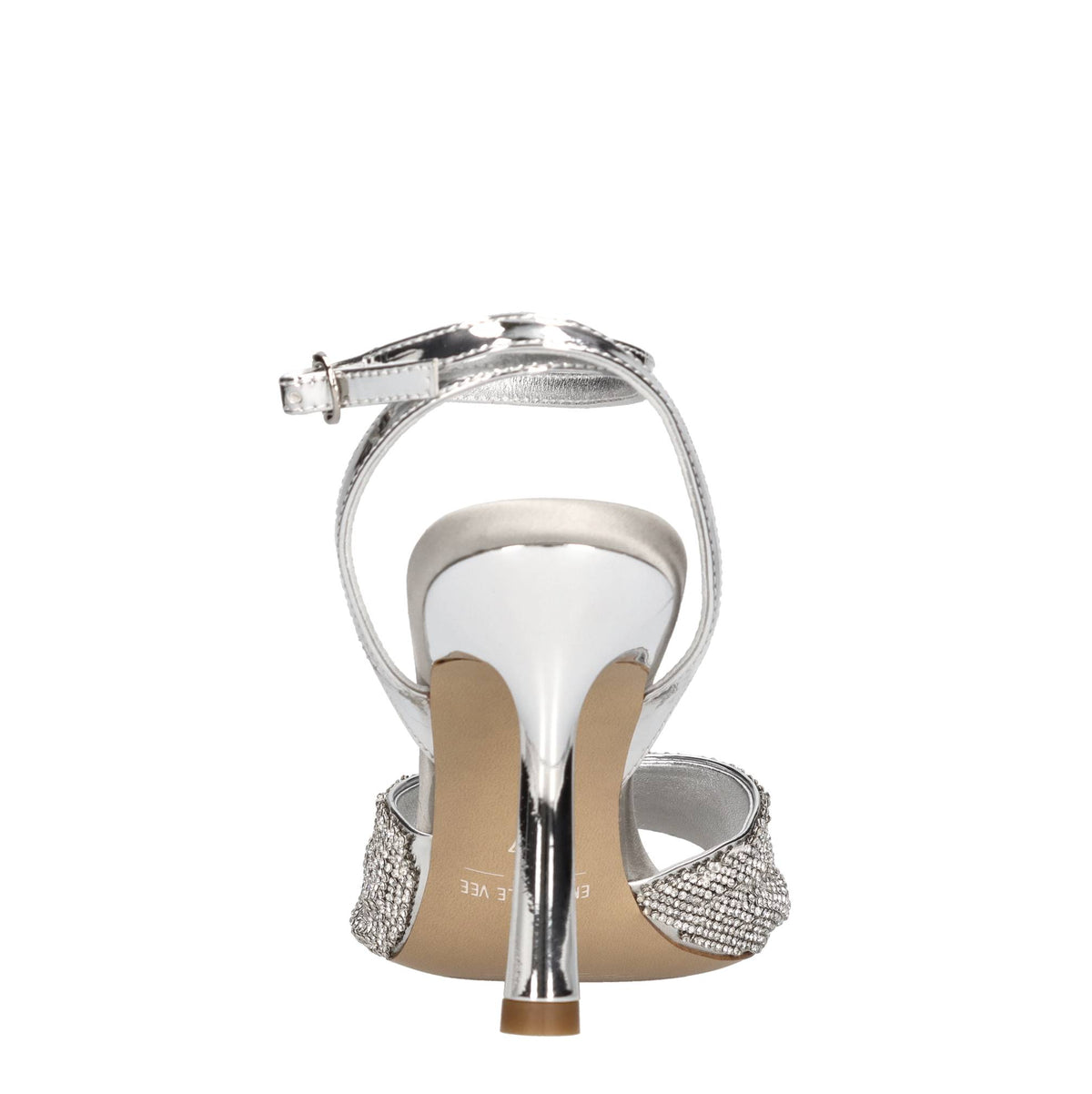 Sandali in raso e strass 