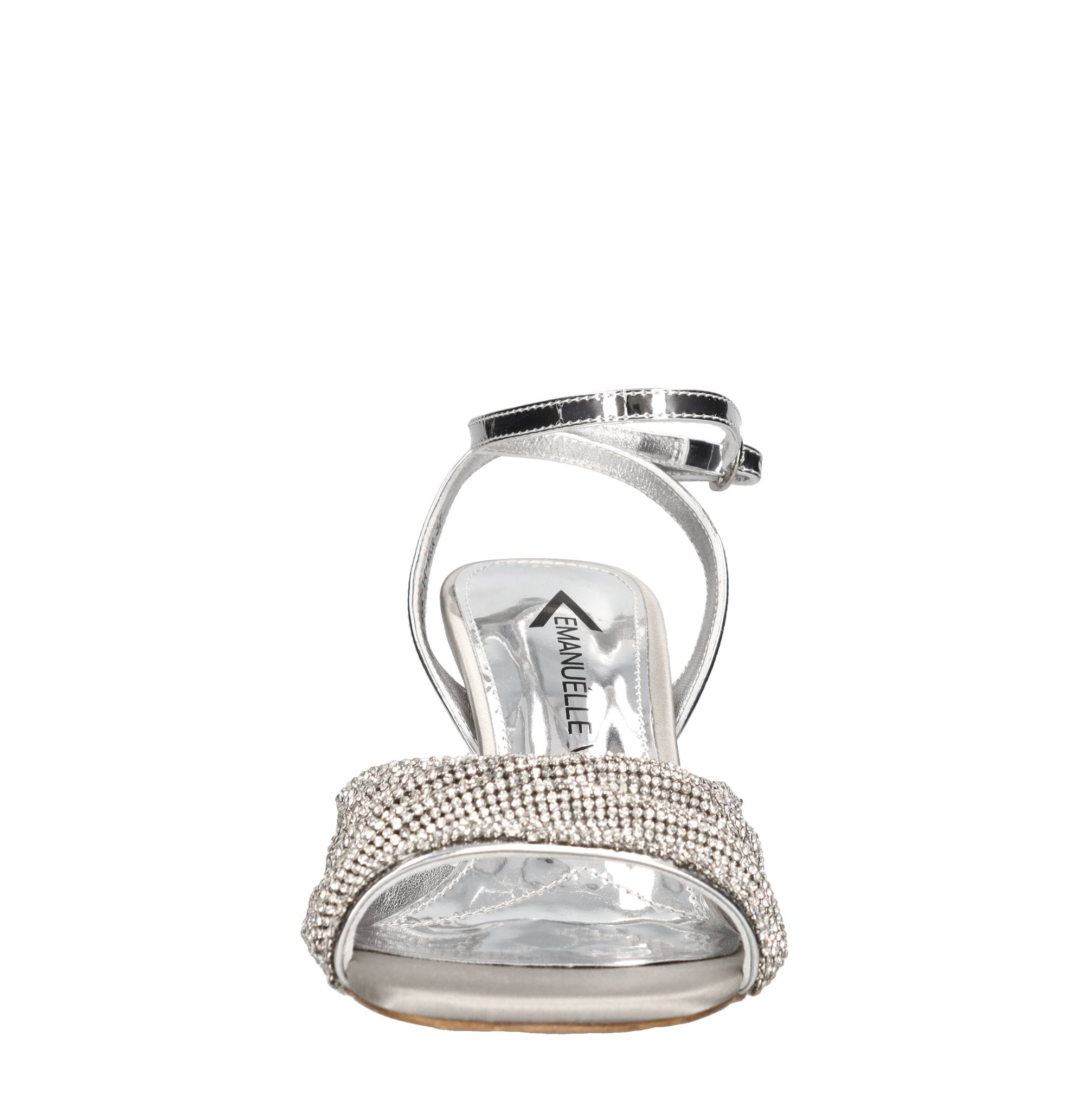 Sandali in raso e strass 