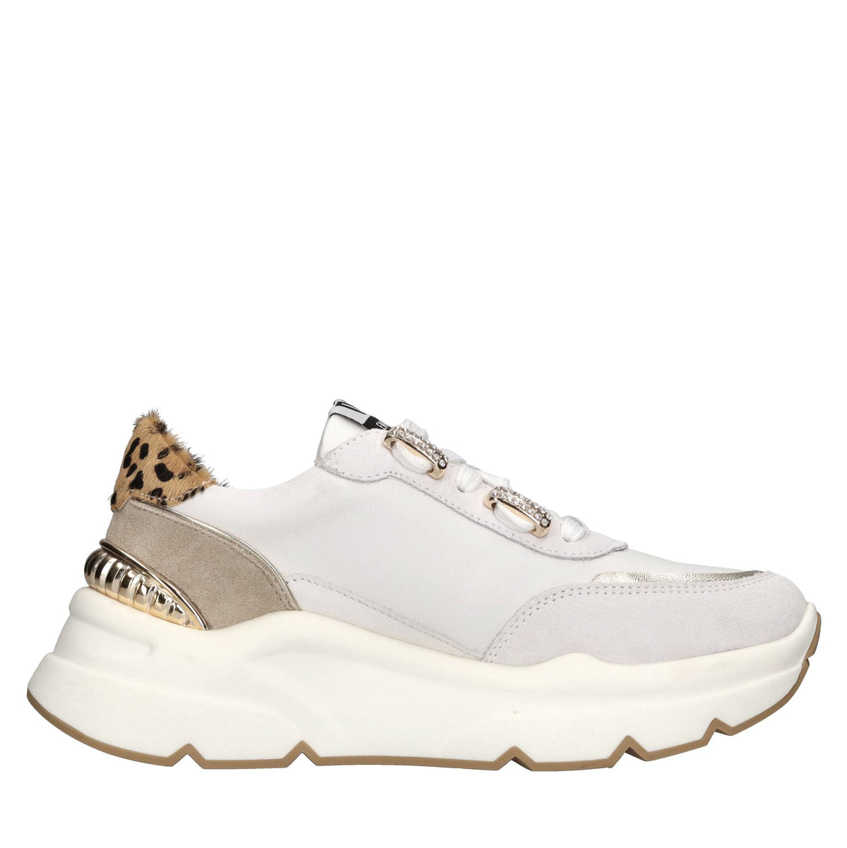 Sneakers in pelle e camoscio 