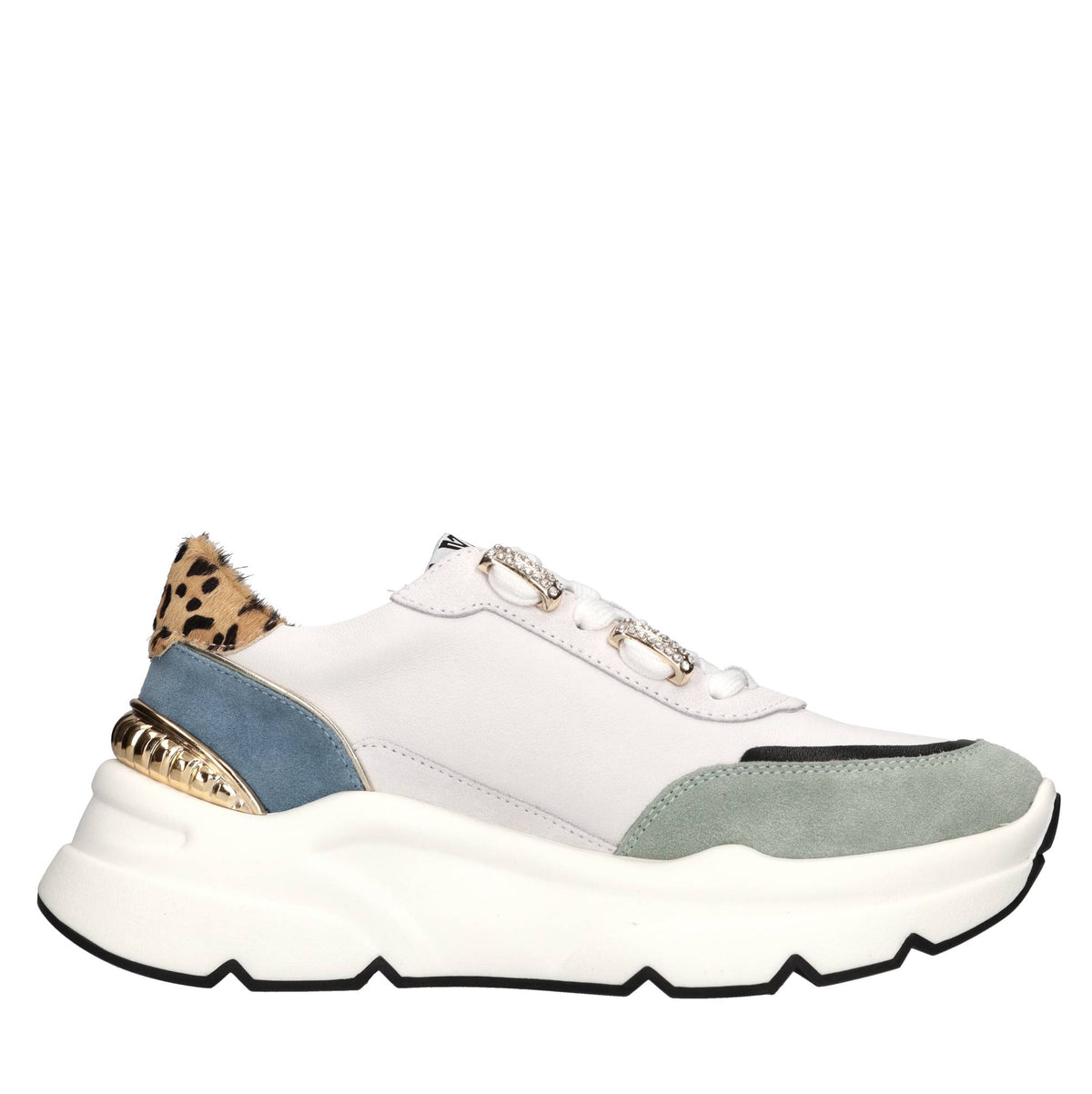 Sneakers in pelle e camoscio 