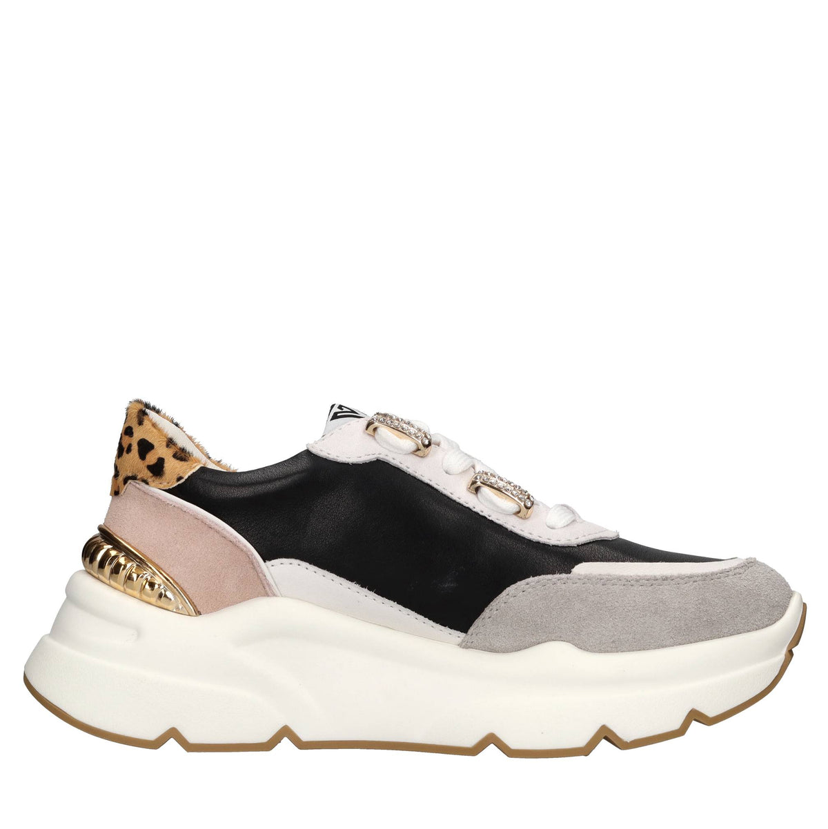 Sneakers in pelle e camoscio 