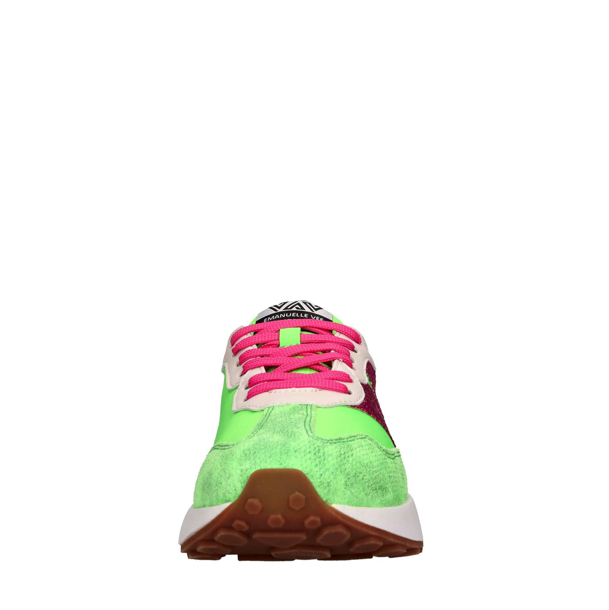 Sneakers in camoscio e tessuto 