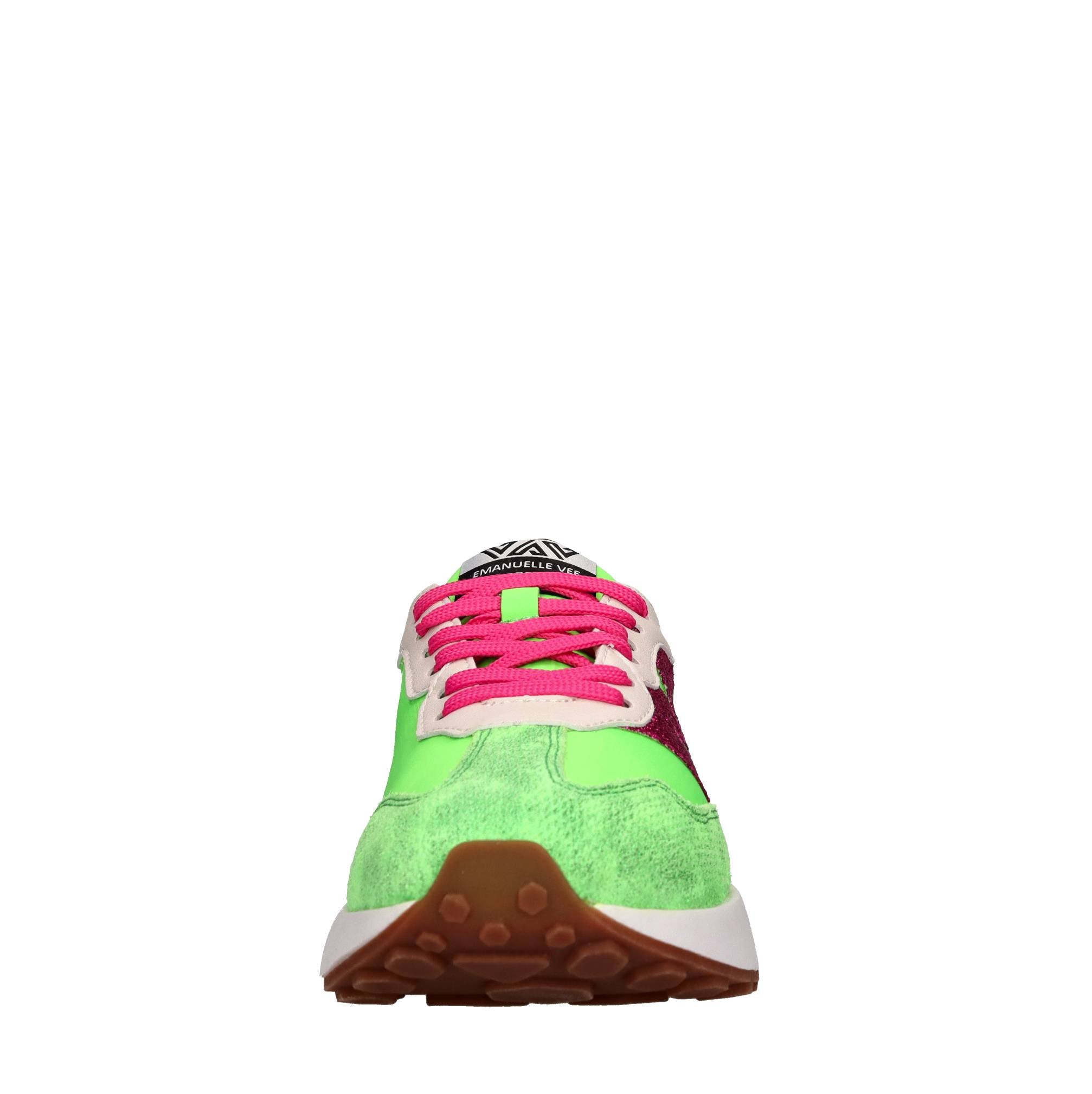 Sneakers in camoscio e tessuto 