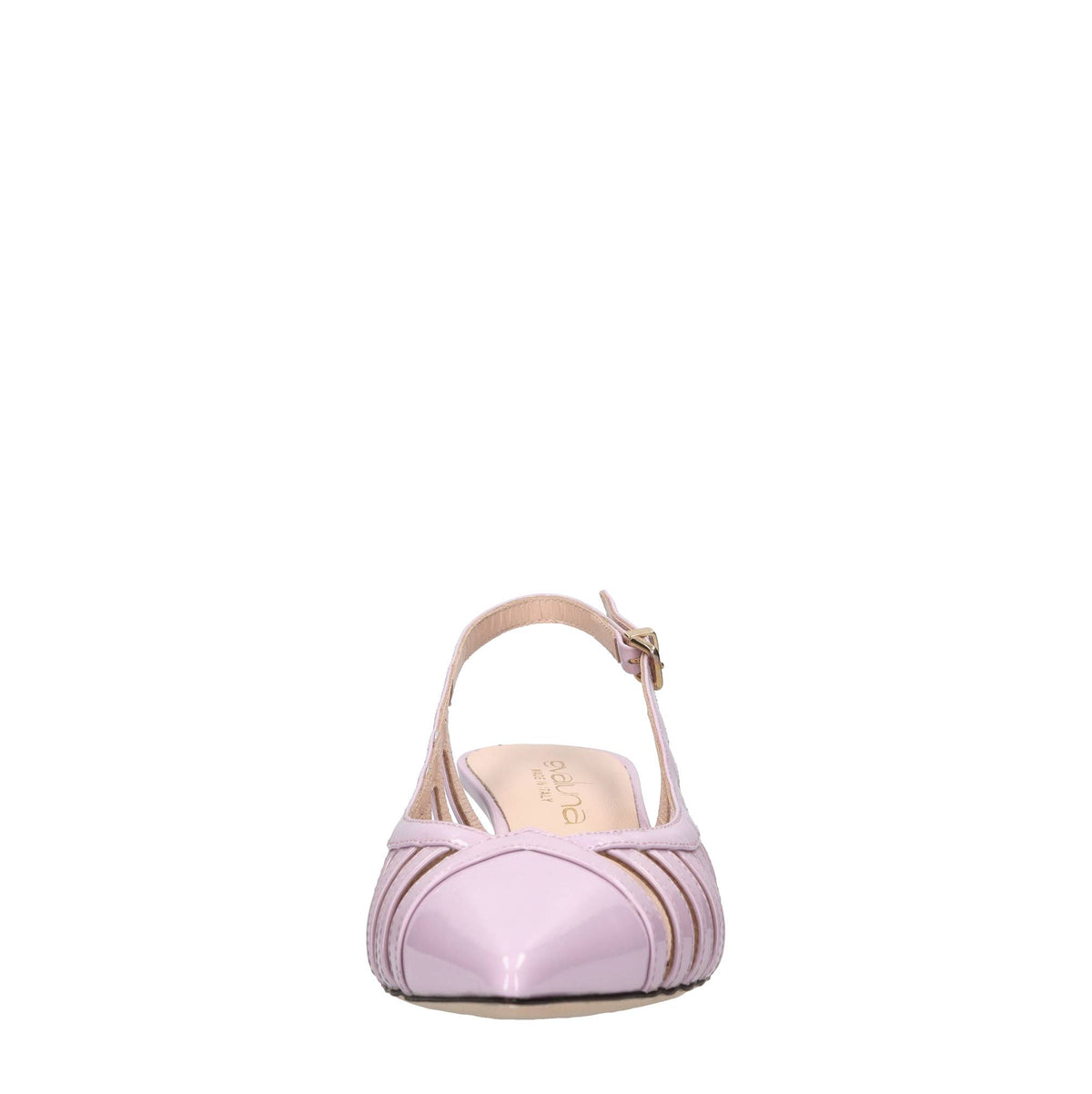 Décolleté slingback in vernice 