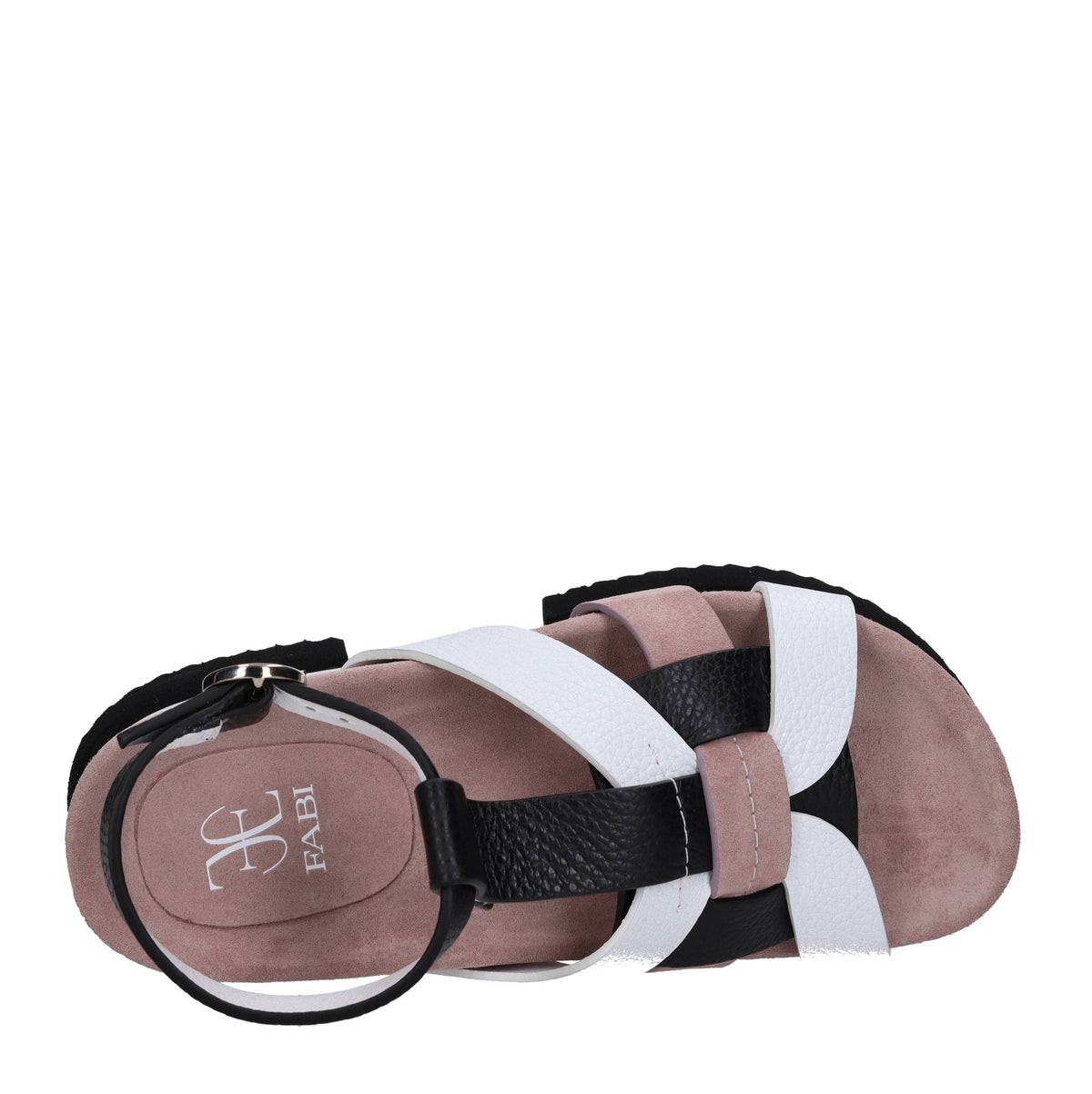 Sandali in pelle e camoscio 