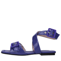 Sandali flat in pelle 
