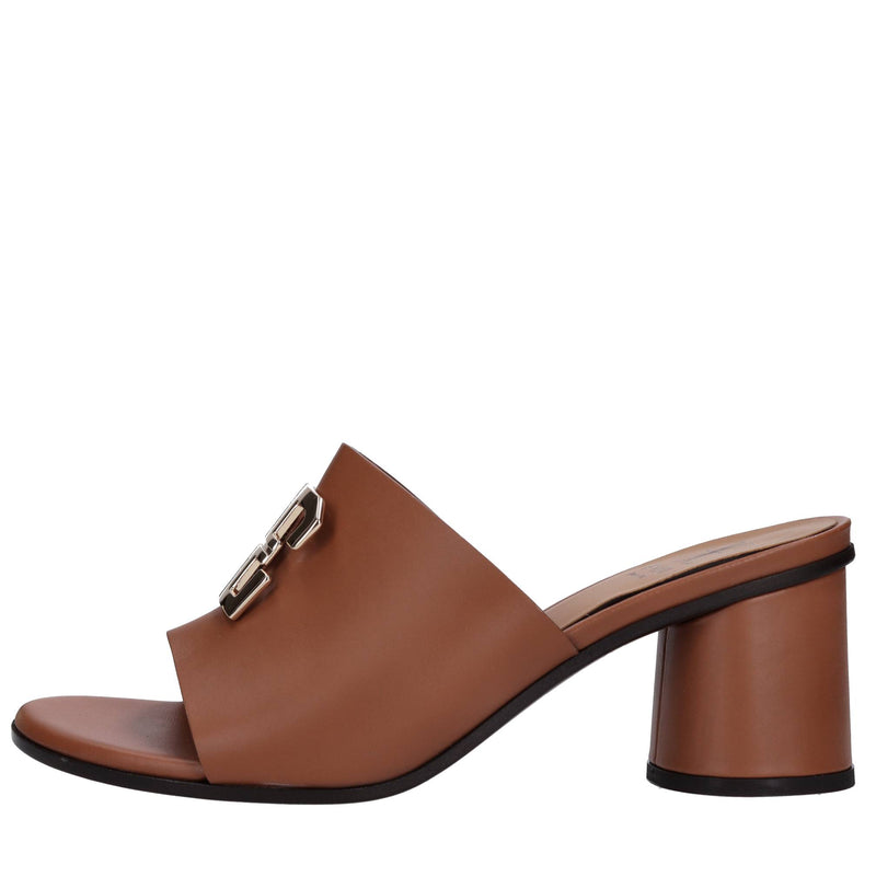 Mules in pelle 