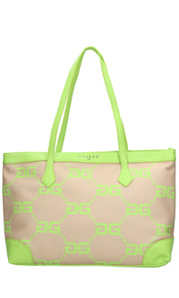 Borsa in tessuto ed ecopelle 