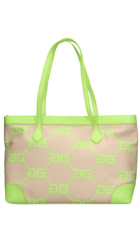 Borsa in tessuto ed ecopelle 
