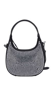 Borsa in ecopelle e strass 