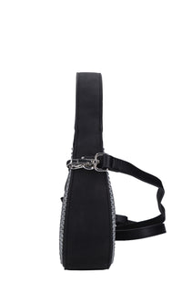 Borsa in ecopelle e strass 