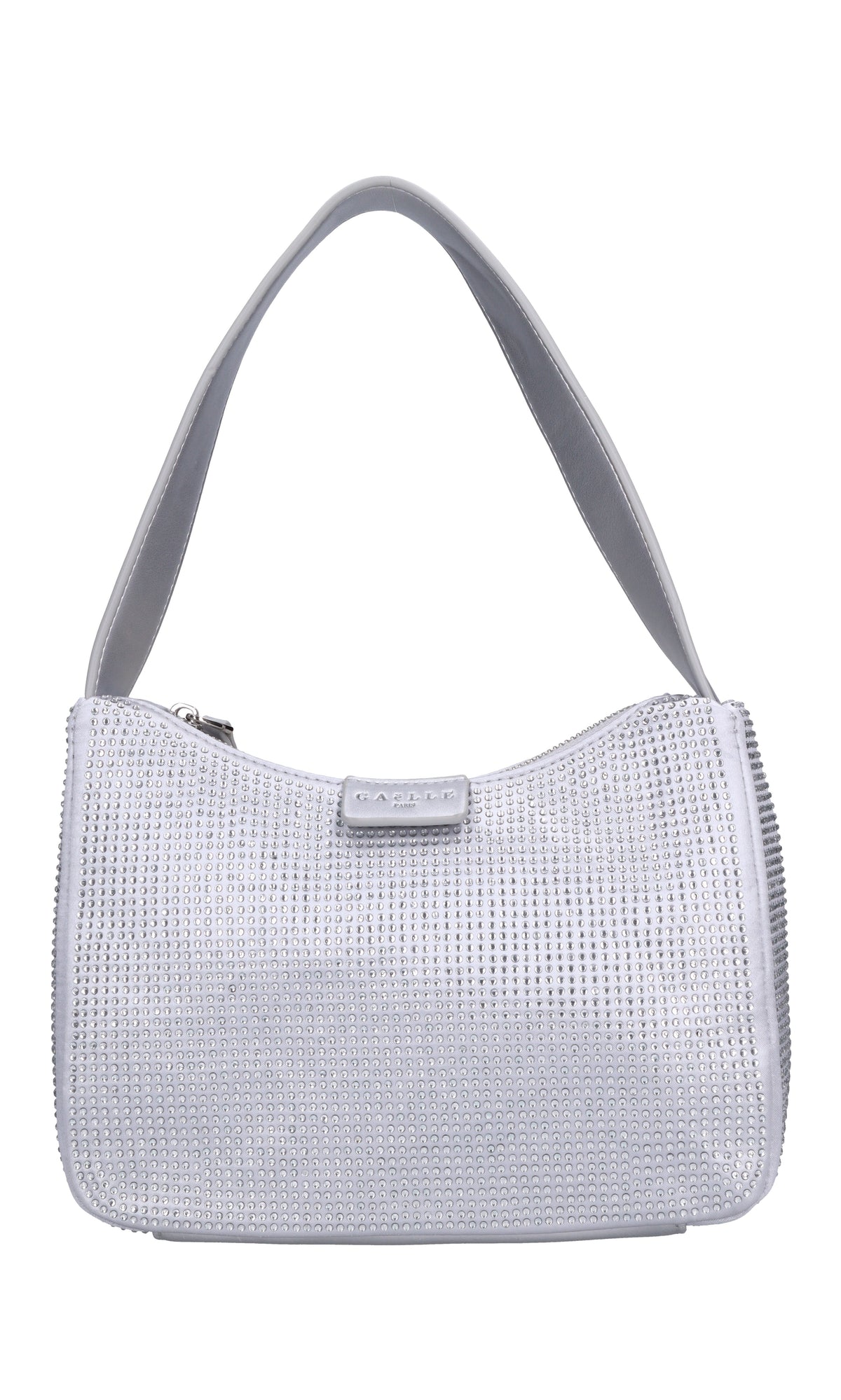 Borsa in tessuto ecopelle e strass 