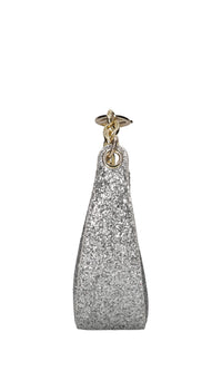 Borsa in ecopelle e glitter 