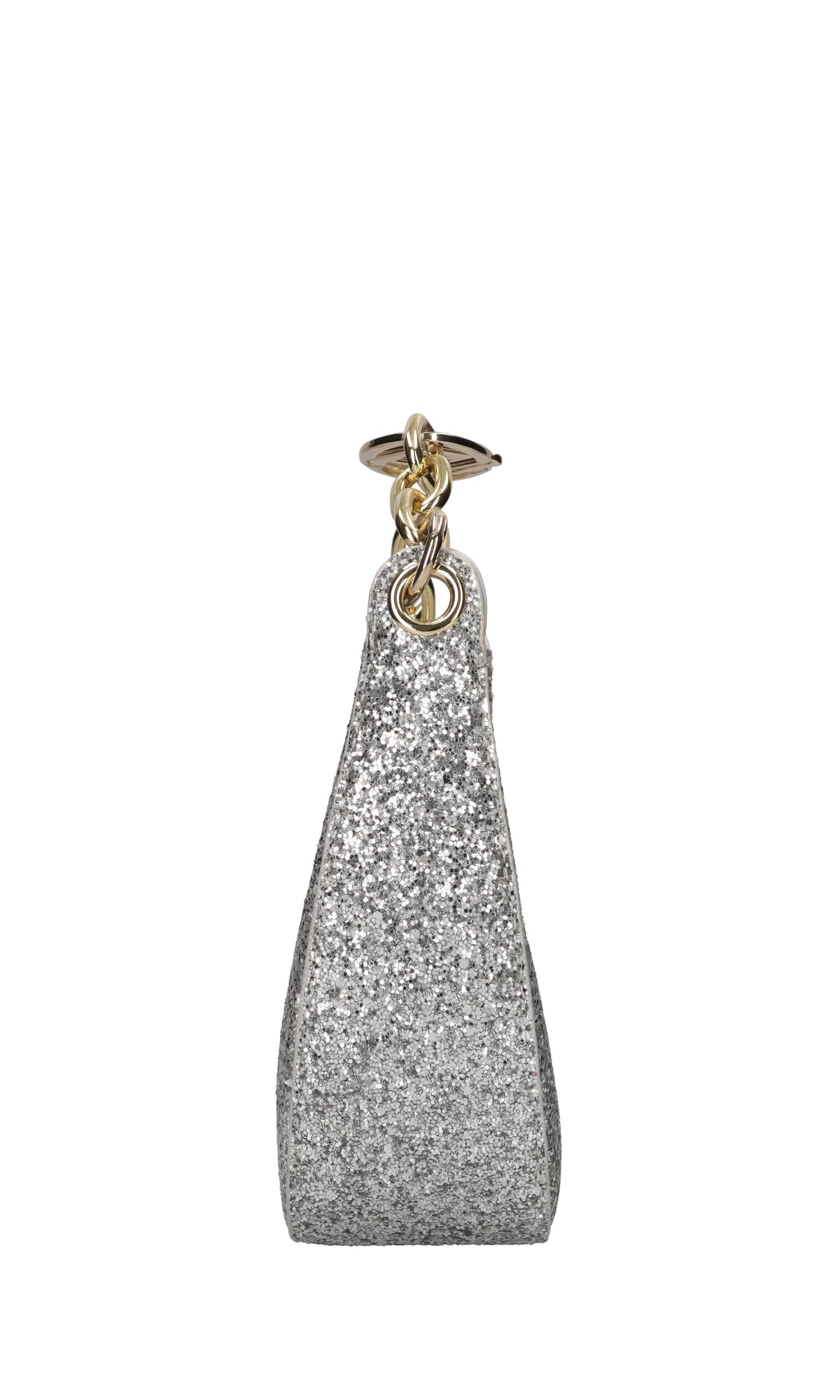 Borsa in ecopelle e glitter 