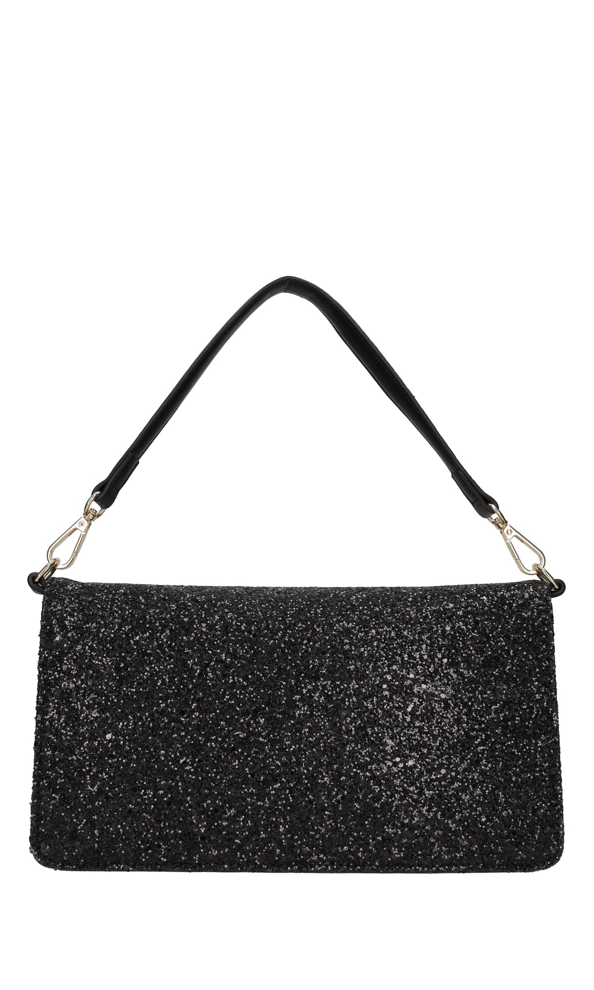 Borsa in ecopelle e glitter 