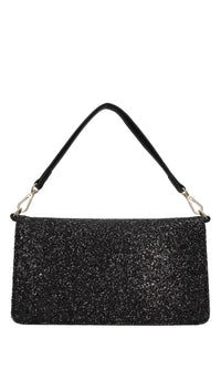 Borsa in ecopelle e glitter 