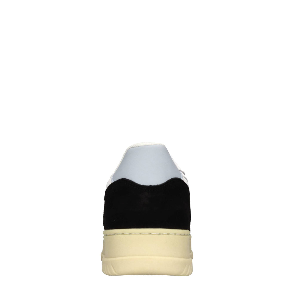 Sneakers in pelle e tessuto 