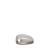 Mules Cassis in tessuto e strass 