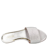 Mules Cassis in tessuto e strass 