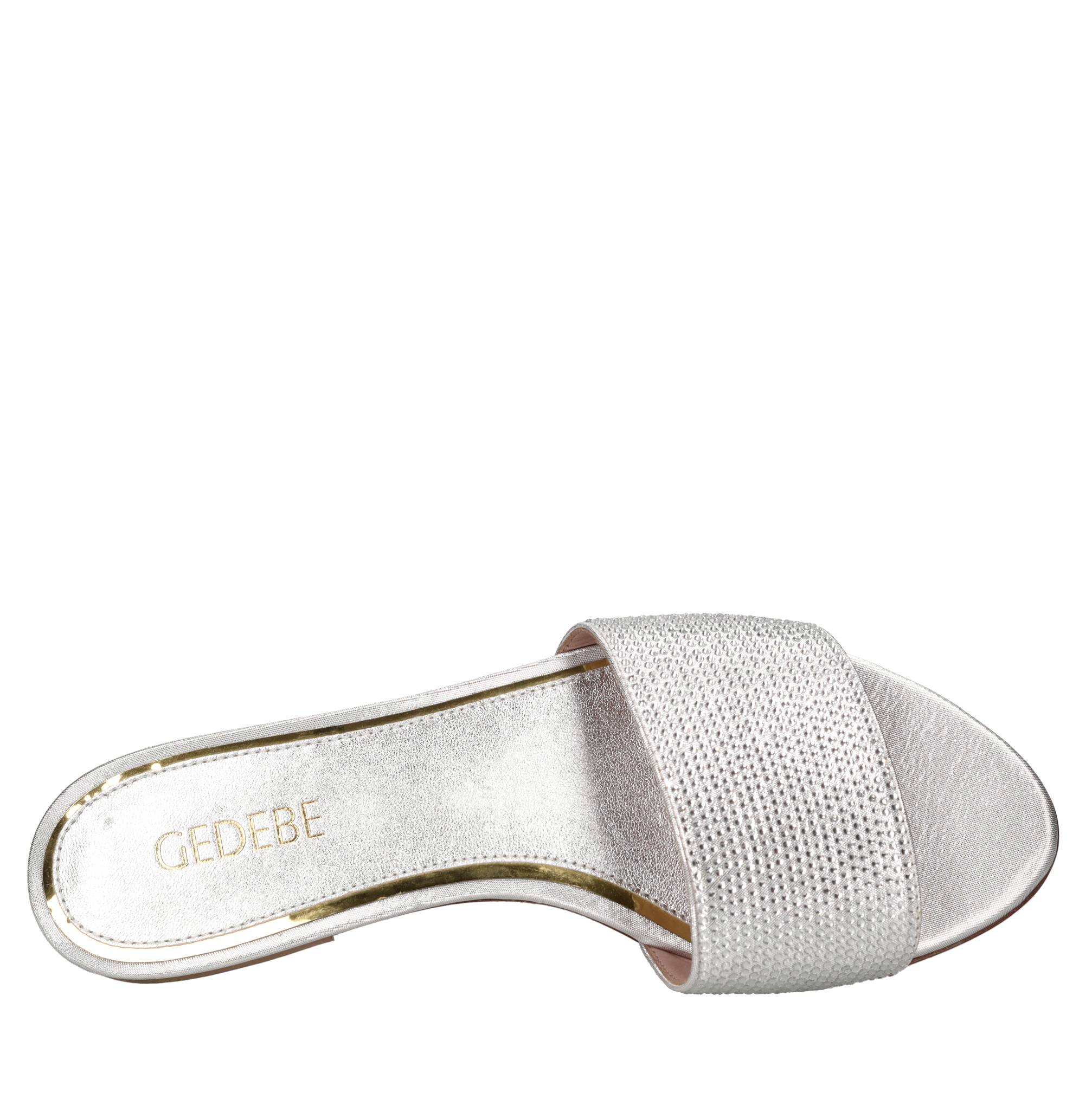 Mules Cassis in tessuto e strass 