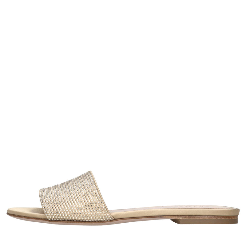 Mules Cassis in raso e strass 