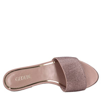 Mules Cassis in raso e strass 