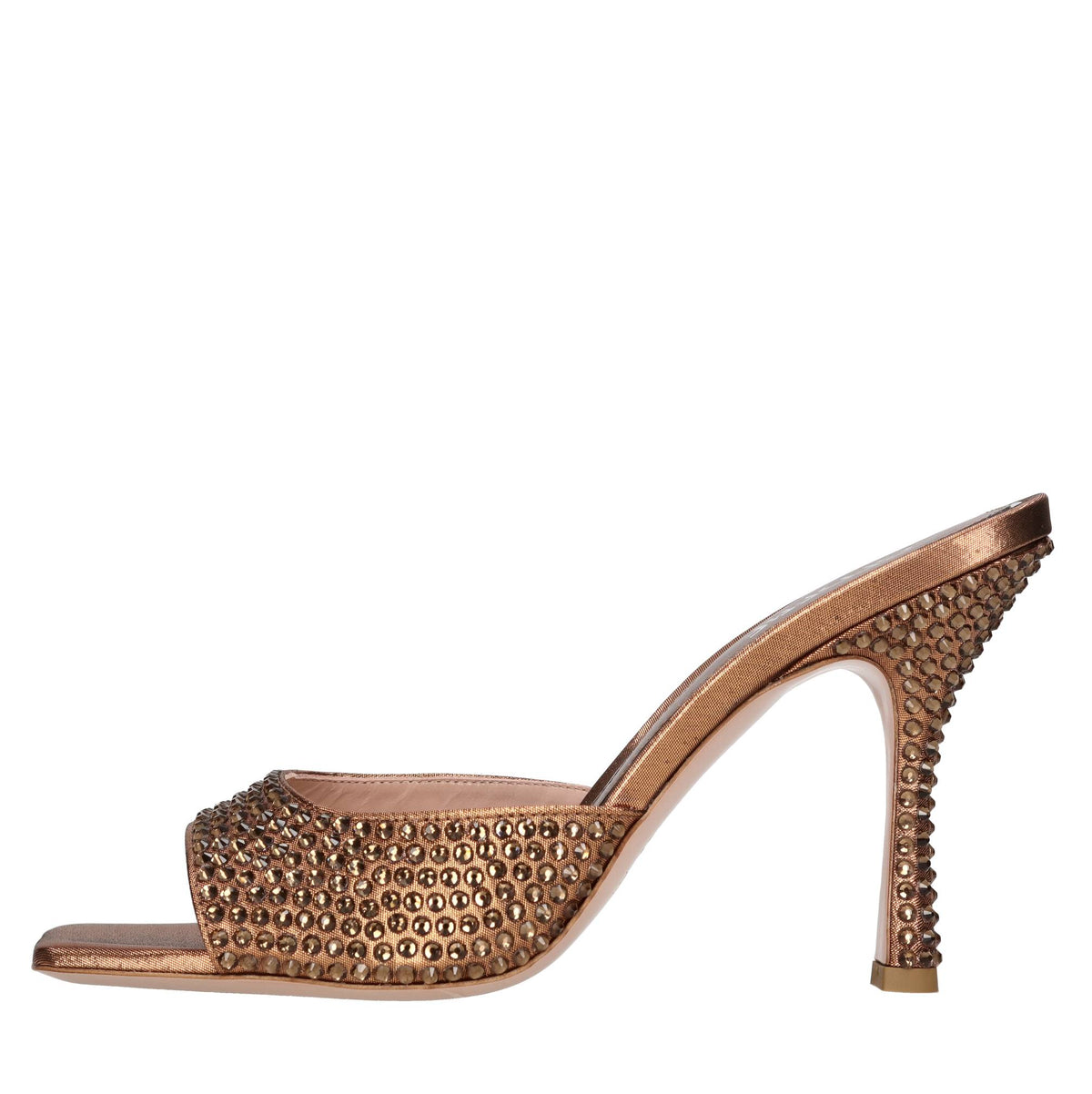 Mules Dita 95 in tessuto e strass 