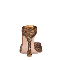 Mules Dita 95 in tessuto e strass 