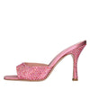 GEDEBE Mules Dita 95 in raso e strass