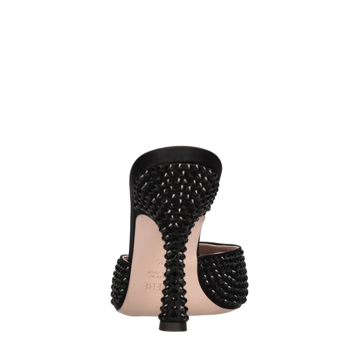 Mules Dita 95 in raso e strass 