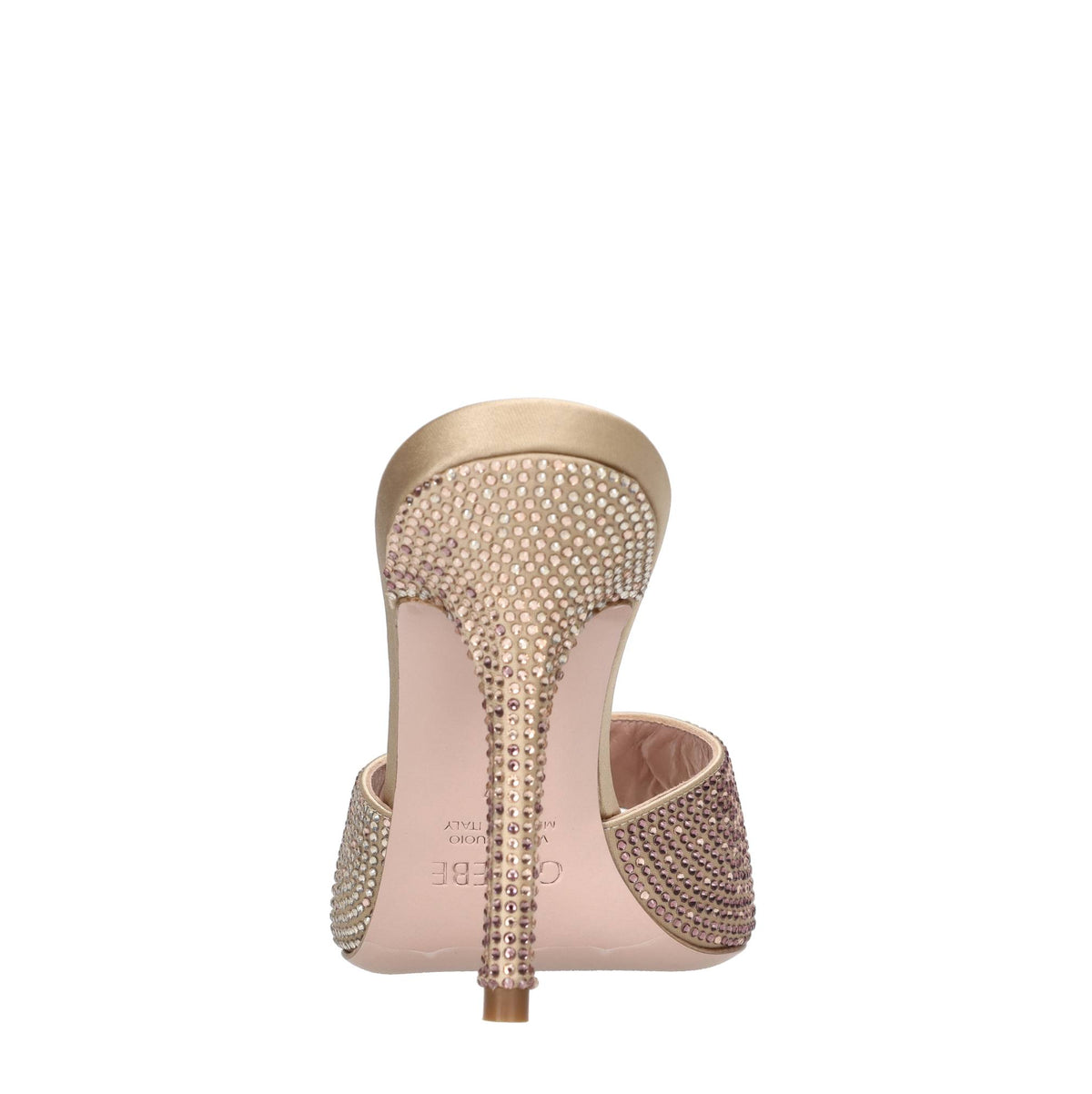 Mules modello GIGI in raso e pelle 