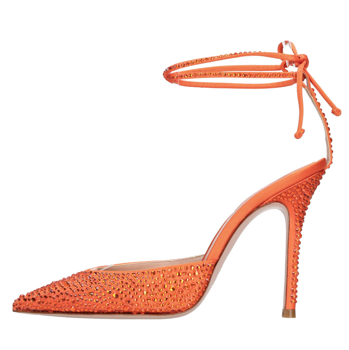 Décolleté slingback Julia in raso e strass 