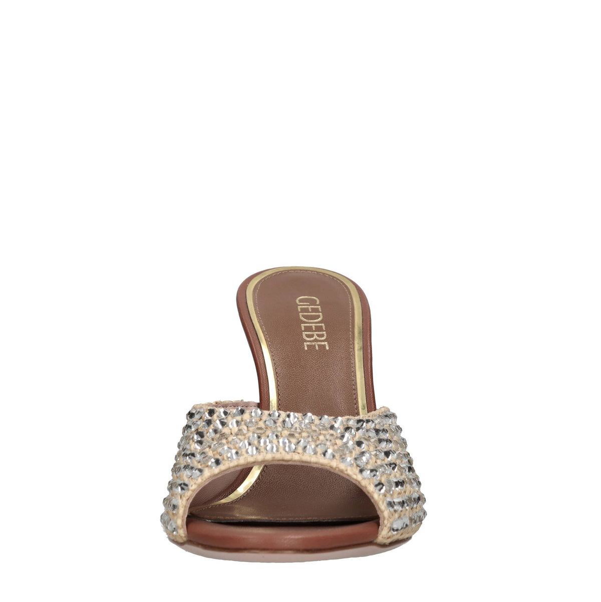 Mules Marie in pelle e rafia 