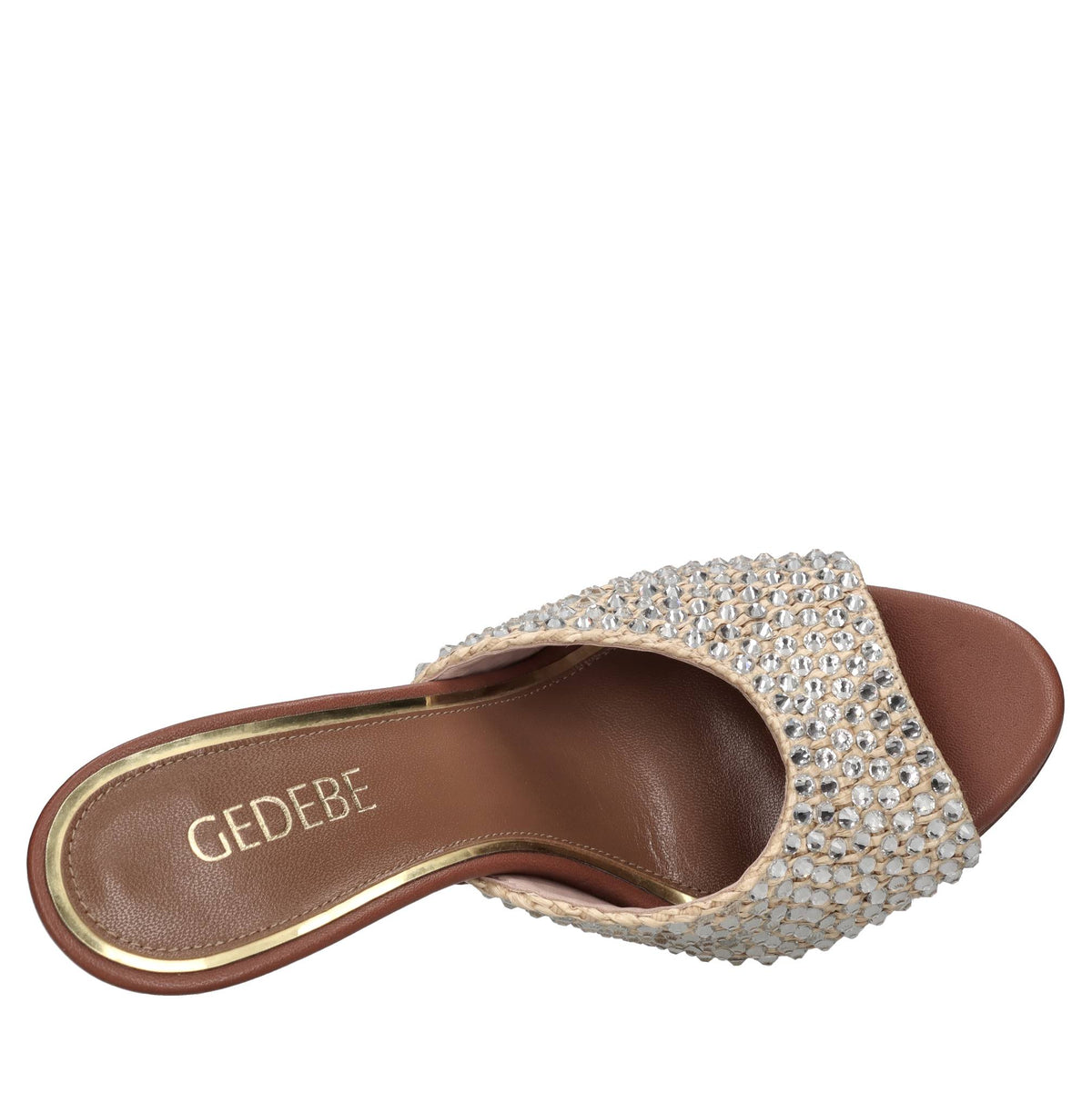 Mules Marie in pelle e rafia 