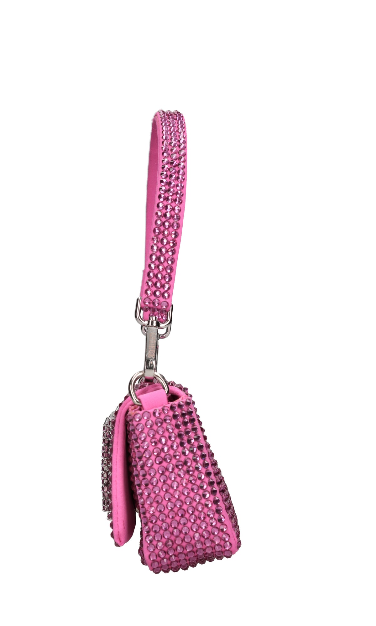 Borsa mini My Love in tessuto e strass 