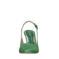 Décolleté slingback Paris in raso e strass 
