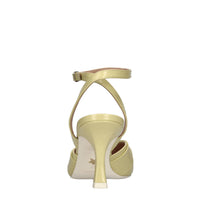 Décolleté slingback in pelle 