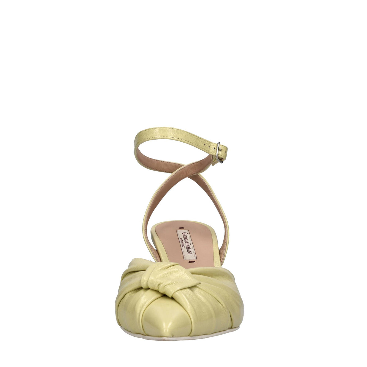 Décolleté slingback in pelle 