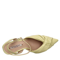 Décolleté slingback in pelle 
