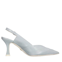 Décolleté slingback in pelle 