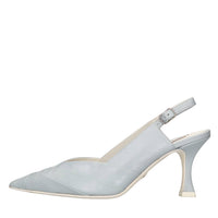 Décolleté slingback in pelle 