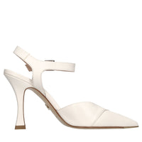 Décolleté slingback in pelle 