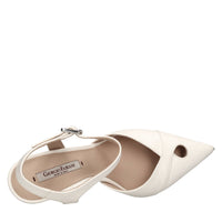 Décolleté slingback in pelle 