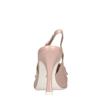 Décolleté slingback in pelle 