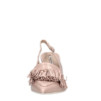 Décolleté slingback in pelle 