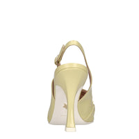 Décolleté slingback in pelle 