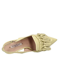 Décolleté slingback in pelle 