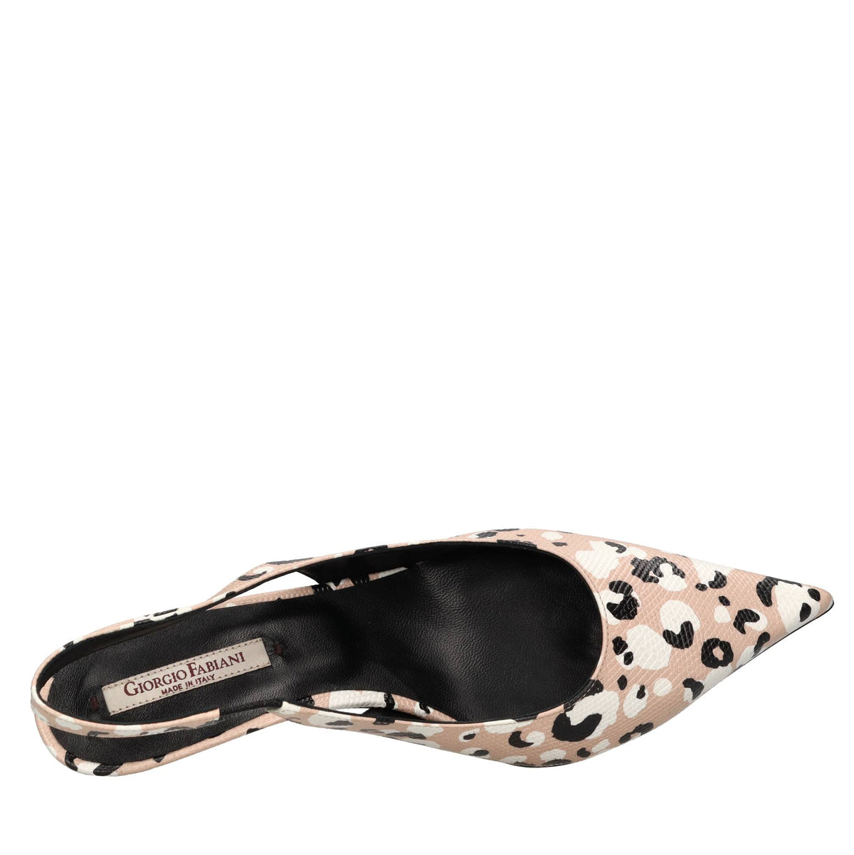 Décolleté slingback in pelle 